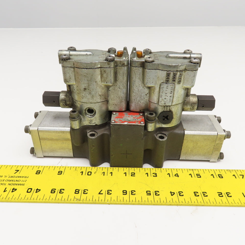 Schrader Bellow L525-38-211 Double Solenoid Pneumatic Valve 120V Coil
