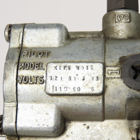 Schrader Bellow L525-38-211 Double Solenoid Pneumatic Valve 120V Coil