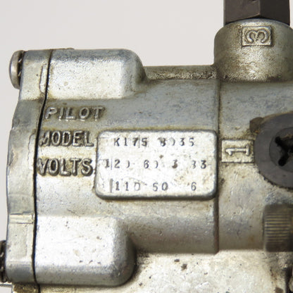 Schrader Bellow L525-38-211 Double Solenoid Pneumatic Valve 120V Coil
