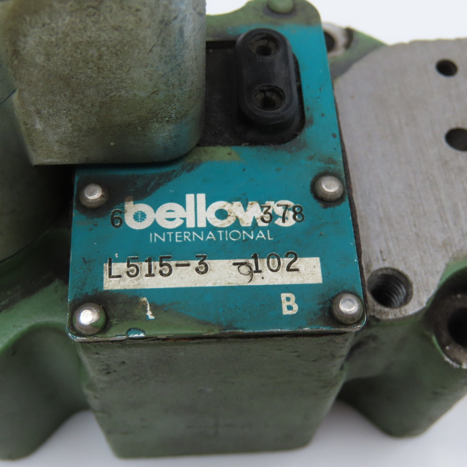 Schrader Bellow L515-3-102 Double Solenoid Pneumatic Valve Missing Coil 120V