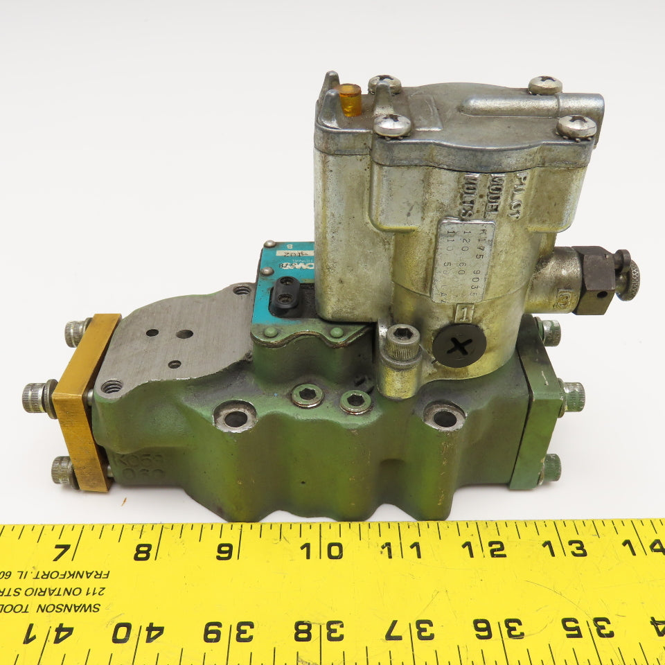 Schrader Bellow L515-3-102 Double Solenoid Pneumatic Valve Missing Coil 120V