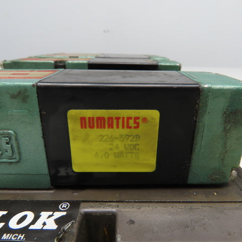 Numatics 081SA400M 4/2 Position Pneumatic Valve Bank 24VDC Coil