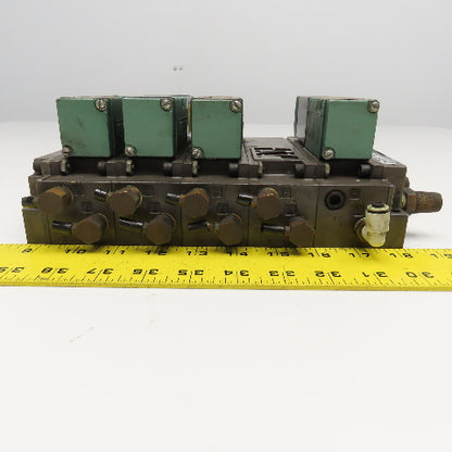 Numatics 081SA400M 4/2 Position Pneumatic Valve Bank 24VDC Coil