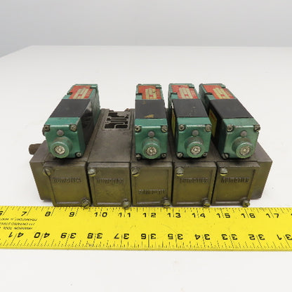 Numatics 081SA400M 4/2 Position Pneumatic Valve Bank 24VDC Coil
