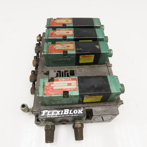 Numatics 081SA400M 4/2 Position Pneumatic Valve Bank 24VDC Coil