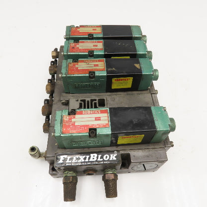 Numatics 081SA400M 4/2 Position Pneumatic Valve Bank 24VDC Coil
