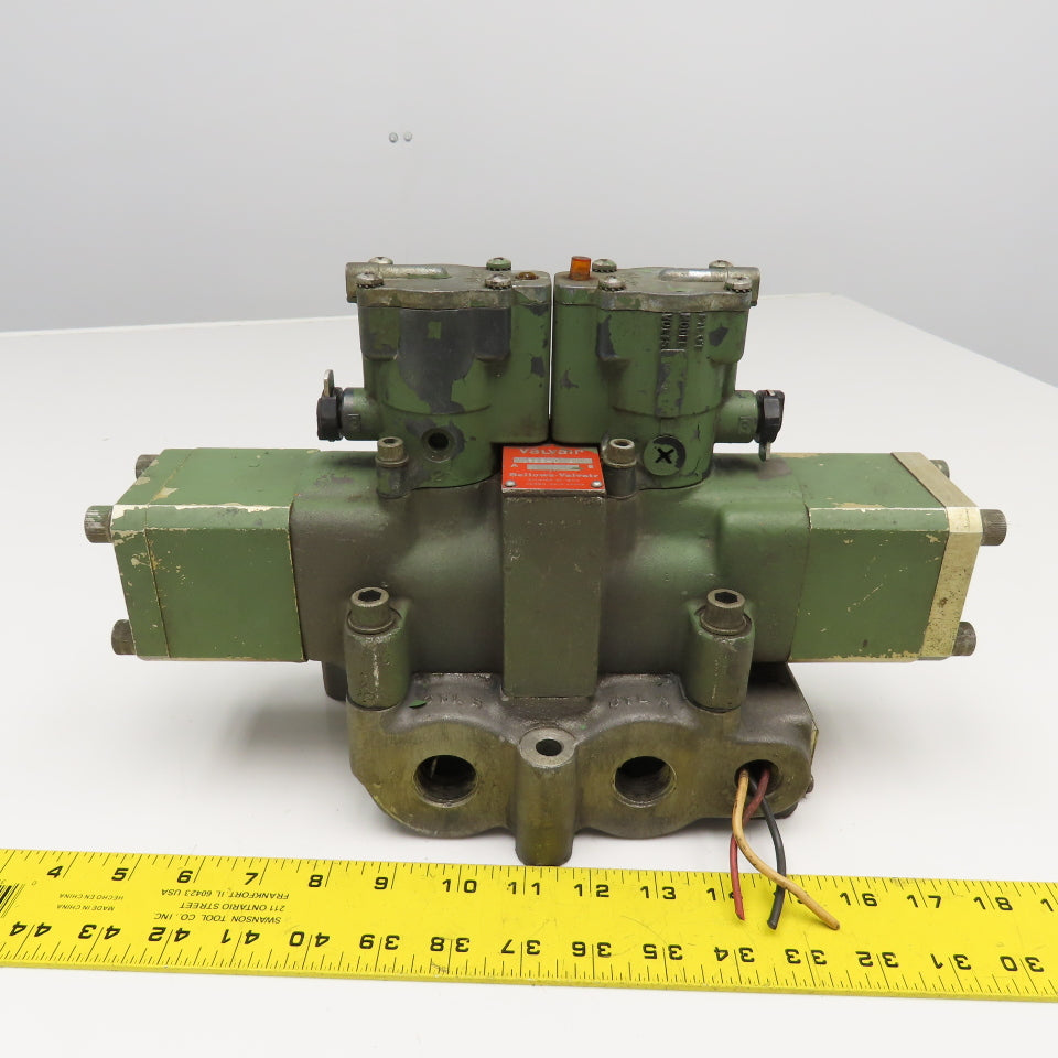 Bellows L525-8 221 Valvair 2 Position Pneumatic Double Solenoid Valve 115V Coil