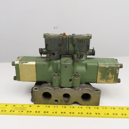 Bellows L525-8 221 Valvair 2 Position Pneumatic Double Solenoid Valve 115V Coil