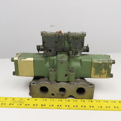 Bellows L525-8 221 Valvair 2 Position Pneumatic Double Solenoid Valve 115V Coil