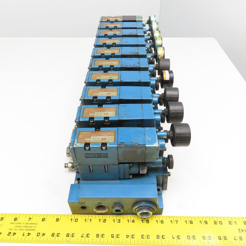 Numatics 152SA400K 4/2 Position Single Solenoid Valves Regulators Manifold 120V