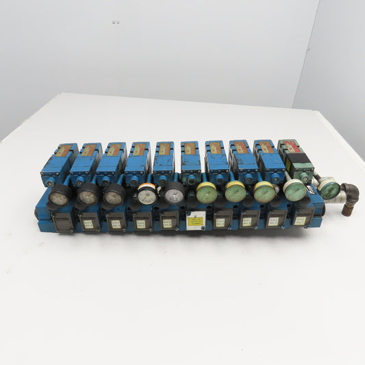 Numatics 152SA400K 4/2 Position Single Solenoid Valves Regulators Manifold 120V