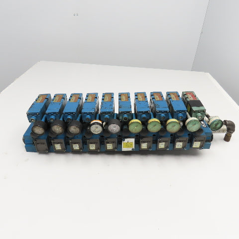 Numatics 152SA400K 4/2 Position Single Solenoid Valves Regulators Manifold 120V