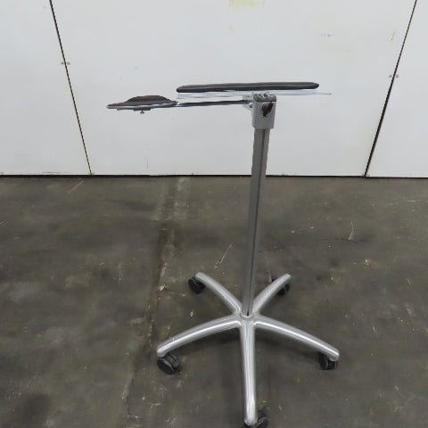 Portable Free Standing Computer Keyboard& Mouse Pedestal Stand Adjustable Height