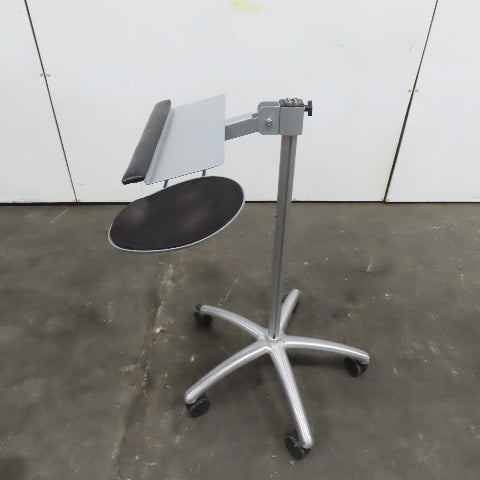 Portable Free Standing Computer Keyboard& Mouse Pedestal Stand Adjustable Height