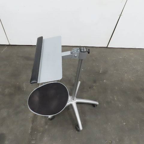 Portable Free Standing Computer Keyboard& Mouse Pedestal Stand Adjustable Height