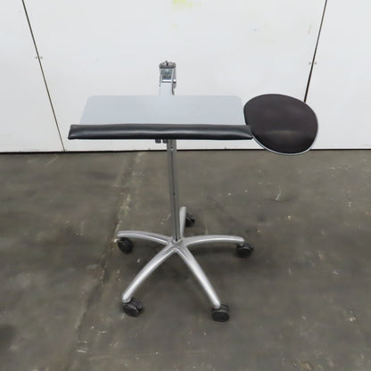 Portable Free Standing Computer Keyboard& Mouse Pedestal Stand Adjustable Height