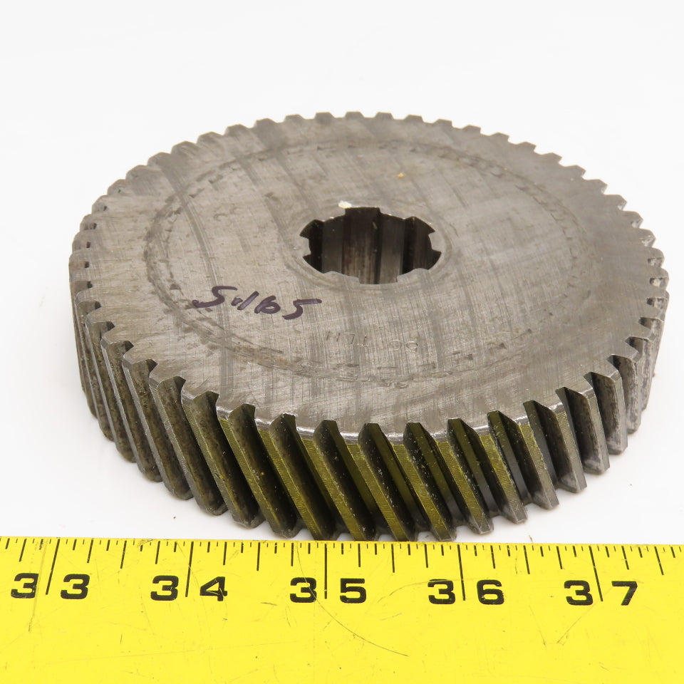 5.16" OD x 1-1/8" Left Hand Helical Gear 20°PA 1-1/4" Spline Shaft 50T
