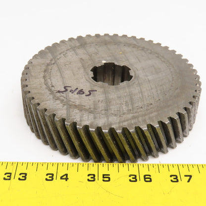 5.16" OD x 1-1/8" Left Hand Helical Gear 20°PA 1-1/4" Spline Shaft 50T