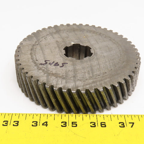 5.16" OD x 1-1/8" Left Hand Helical Gear 20°PA 1-1/4" Spline Shaft 50T
