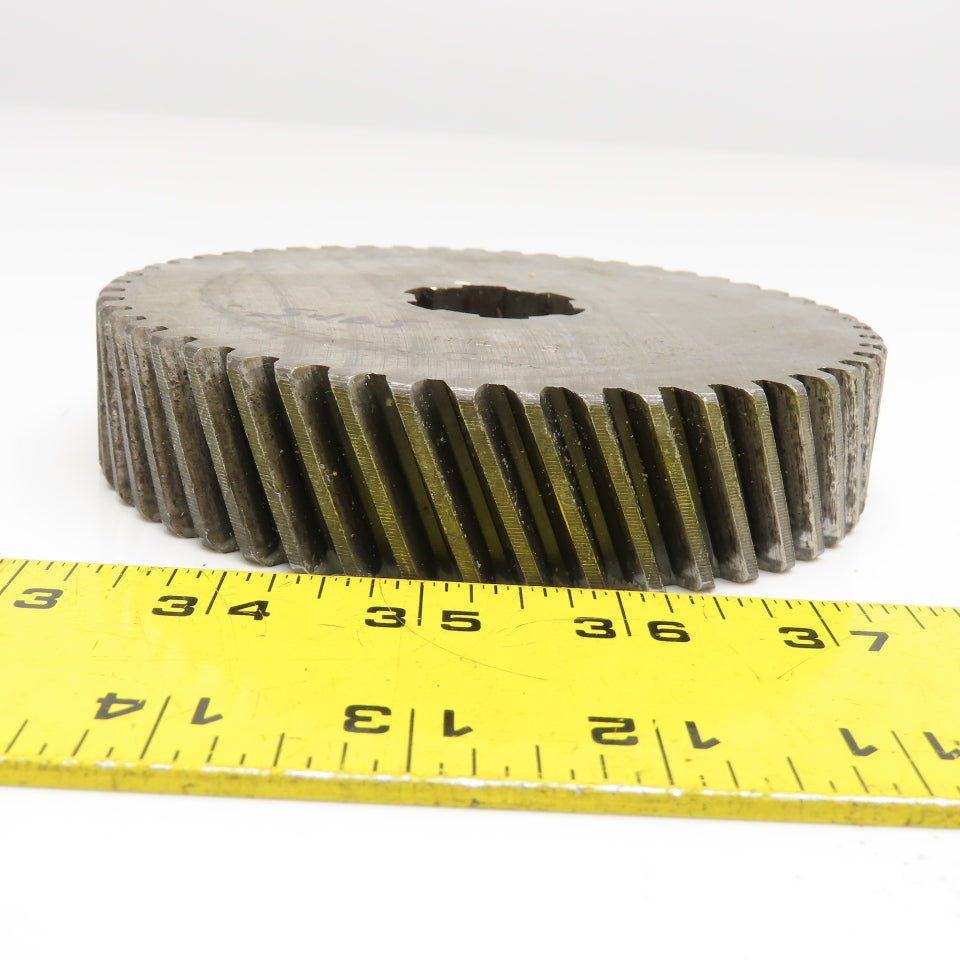 5.16" OD x 1-1/8" Left Hand Helical Gear 20°PA 1-1/4" Spline Shaft 50T