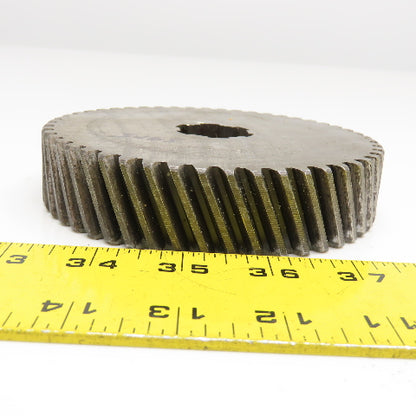 5.16" OD x 1-1/8" Left Hand Helical Gear 20°PA 1-1/4" Spline Shaft 50T