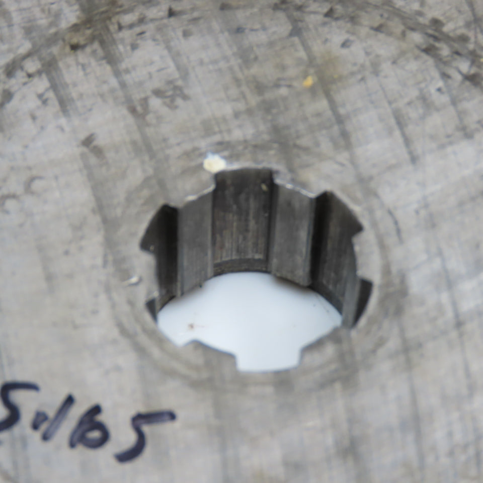 5.16" OD x 1-1/8" Left Hand Helical Gear 20°PA 1-1/4" Spline Shaft 50T