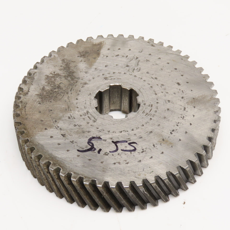Namco 5.50" OD x 1-1/8" Left Hand Helical Gear 20°PA 1-1/4" Spline Shaft 54T