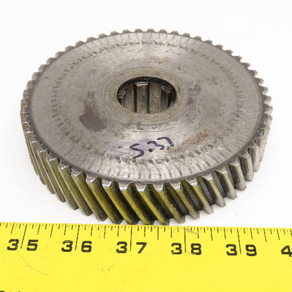 5.37" OD x 1-1/8" Left Hand Helical Gear 20°PA 1-1/4" Spline Shaft 52T