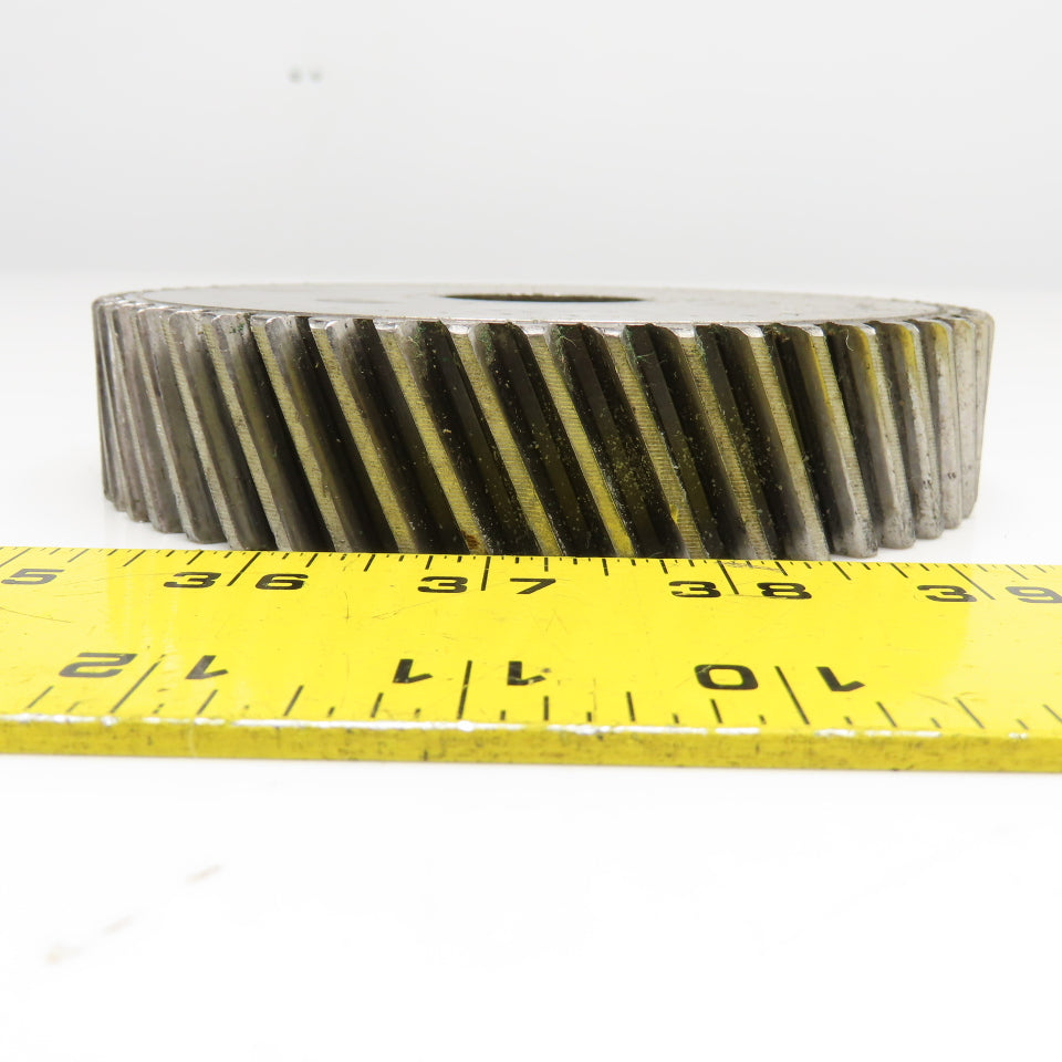 5.37" OD x 1-1/8" Left Hand Helical Gear 20°PA 1-1/4" Spline Shaft 52T