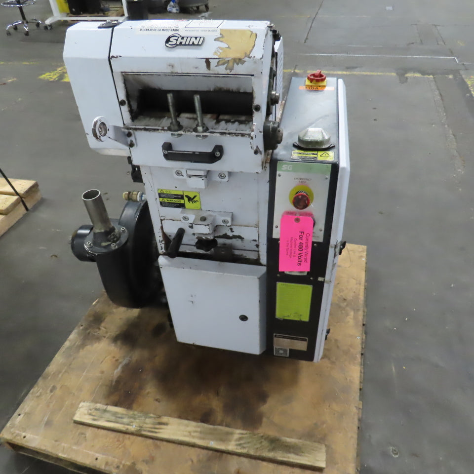 Shini SGF-2628E-GB Plastic Film Roll Feed Granulator 4.6kW 360RPM 480V 3PH