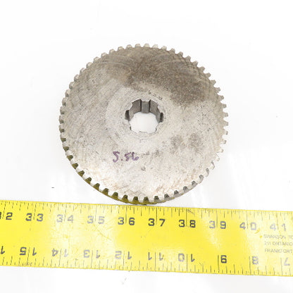 5.56" OD x 1-1/8" Left Hand Helical Gear 20°PA 1-1/4" Spline Shaft 54T