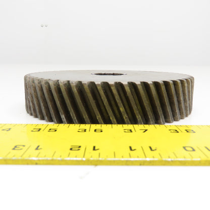 5.56" OD x 1-1/8" Left Hand Helical Gear 20°PA 1-1/4" Spline Shaft 54T