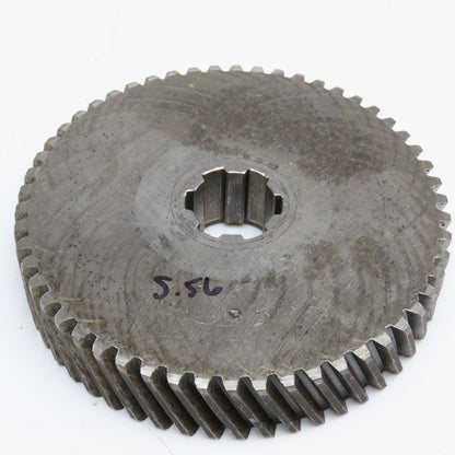 5.56" OD x 1-1/8" Left Hand Helical Gear 20°PA 1-1/4" Spline Shaft 54T