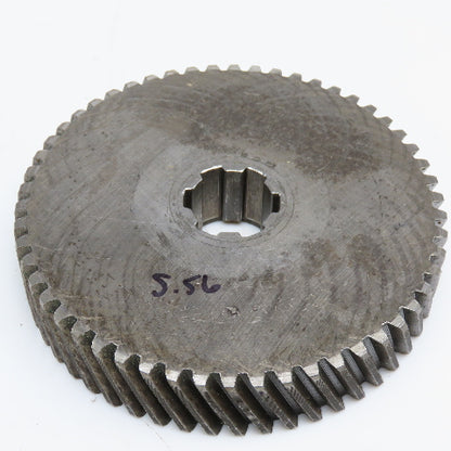 5.56" OD x 1-1/8" Left Hand Helical Gear 20°PA 1-1/4" Spline Shaft 54T