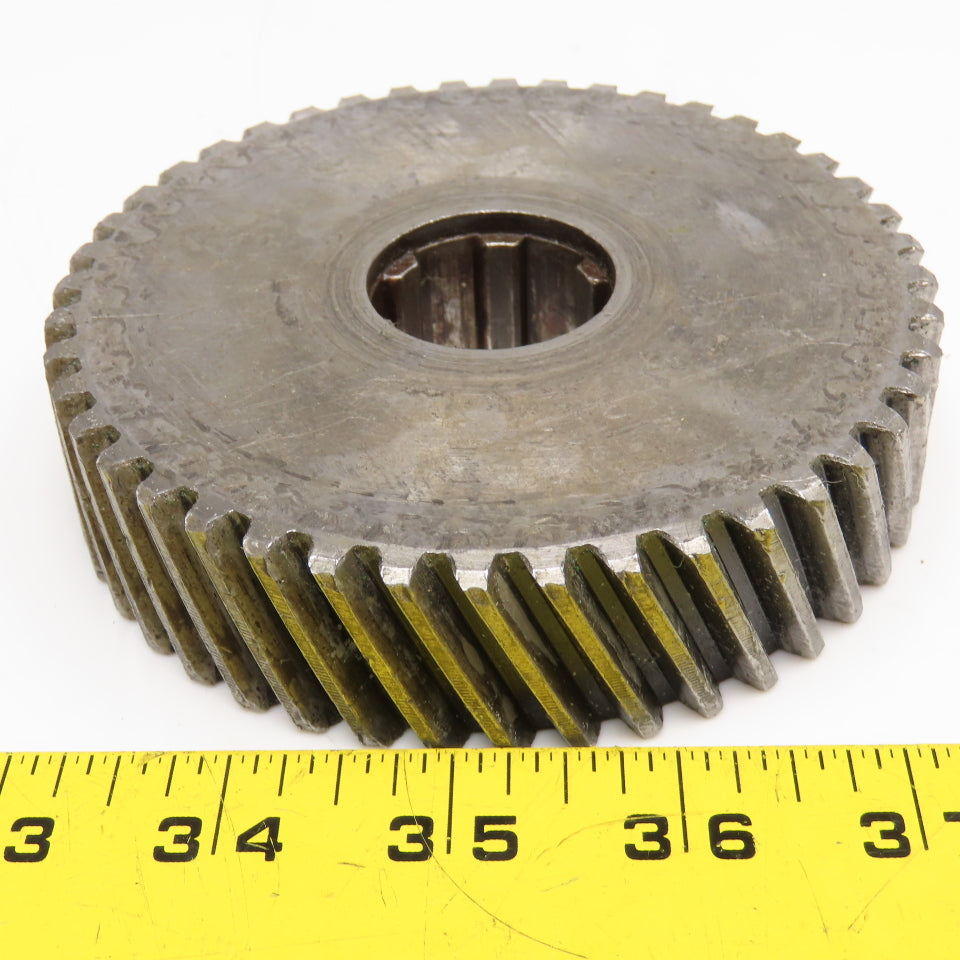 4.55" OD x 1-1/8" Left Hand Helical Gear 20°PA 1-1/4" Spline Shaft 44T