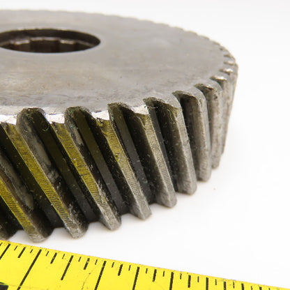 4.55" OD x 1-1/8" Left Hand Helical Gear 20°PA 1-1/4" Spline Shaft 44T