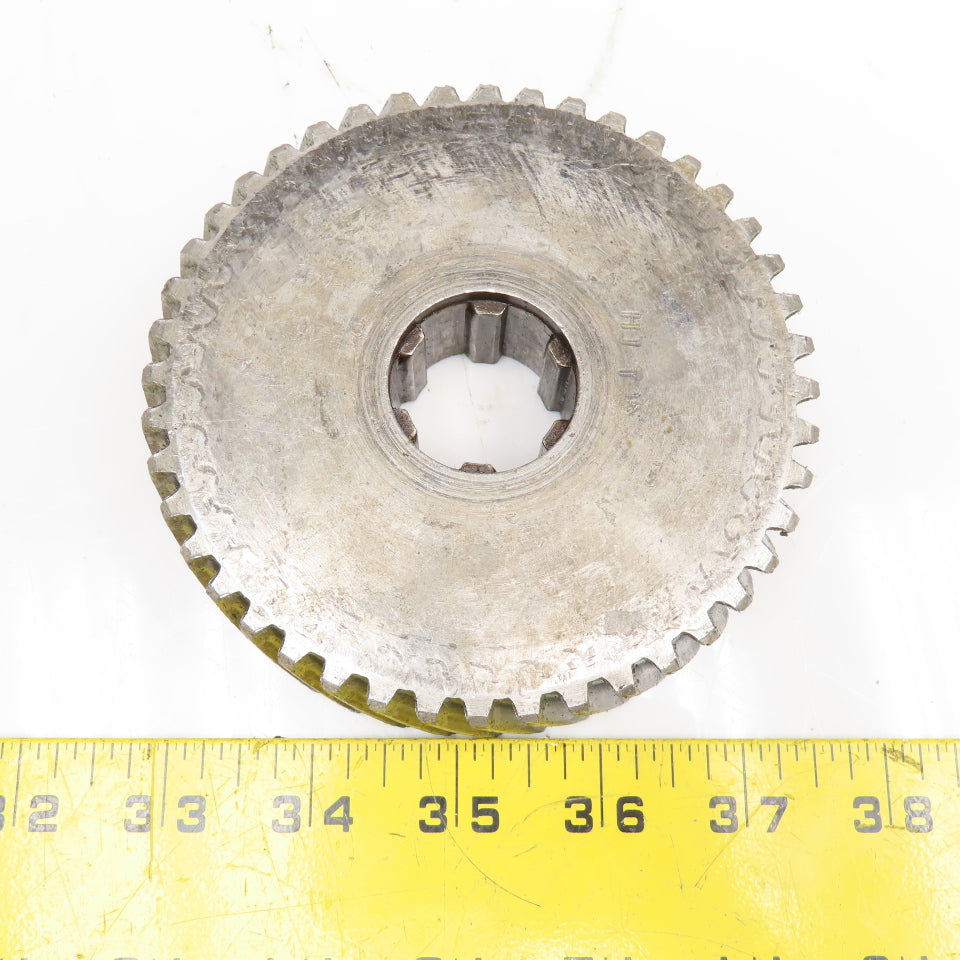 4.55" OD x 1-1/8" Left Hand Helical Gear 20°PA 1-1/4" Spline Shaft 44T