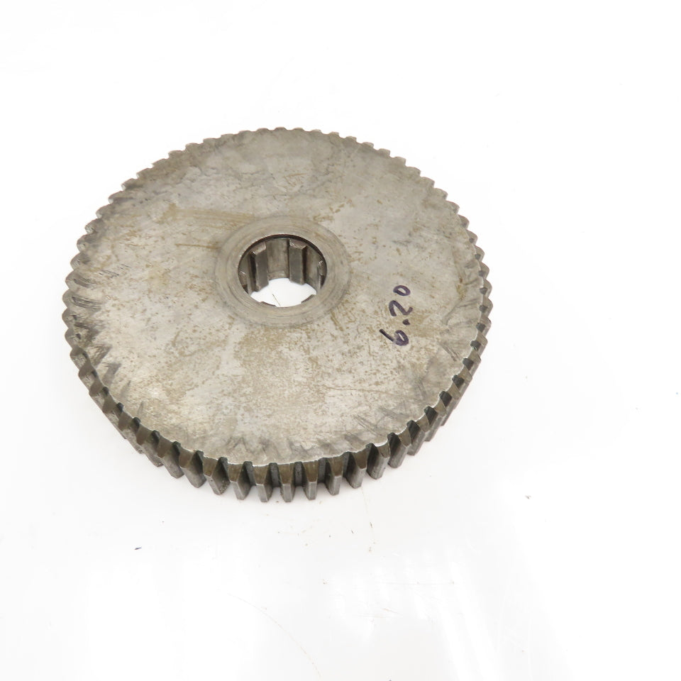 6.20" OD x 1-1/8" Spur Gear 20°PA 1-1/4" Spline Shaft 60T