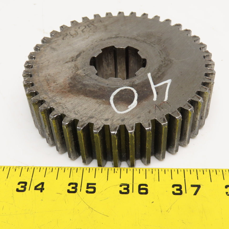 4.19" OD x 1-1/8" Spur Gear 20°PA 1-1/4" Spline Shaft 40T