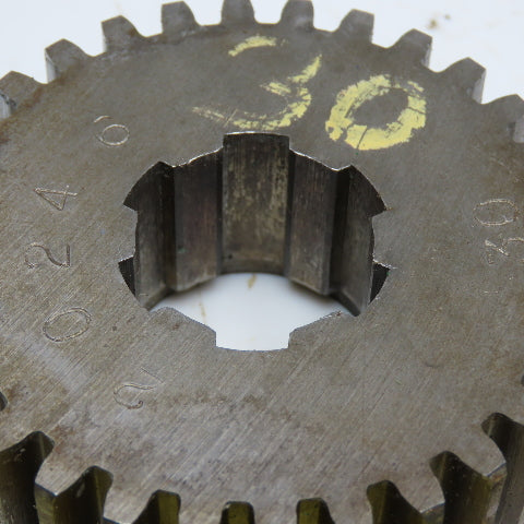 3.19" OD x 1-1/8" Spur Gear 20°PA 1-1/4" Spline Shaft 30T