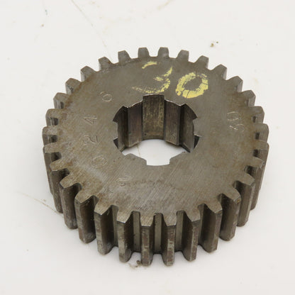 3.19" OD x 1-1/8" Spur Gear 20°PA 1-1/4" Spline Shaft 30T