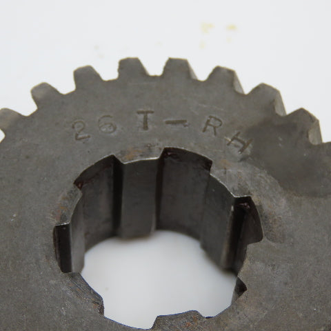 2.66" OD x 1-1/8" Right Hand Helical Gear 20°PA 1-1/4" Spline Shaft 26T