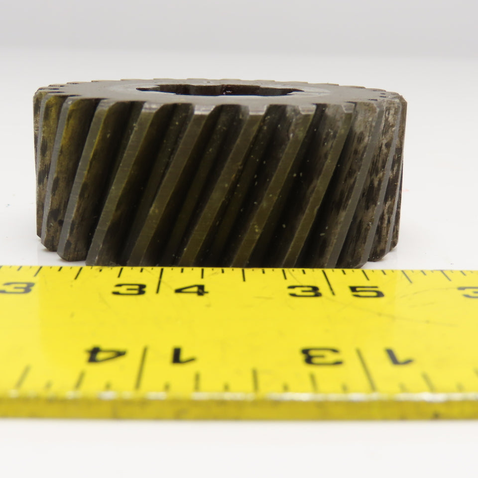 2.66" OD x 1-1/8" Right Hand Helical Gear 20°PA 1-1/4" Spline Shaft 26T