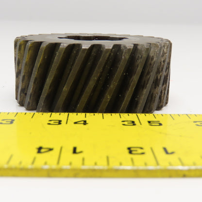 2.66" OD x 1-1/8" Right Hand Helical Gear 20°PA 1-1/4" Spline Shaft 26T