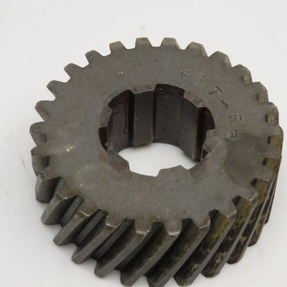2.66" OD x 1-1/8" Right Hand Helical Gear 20°PA 1-1/4" Spline Shaft 26T