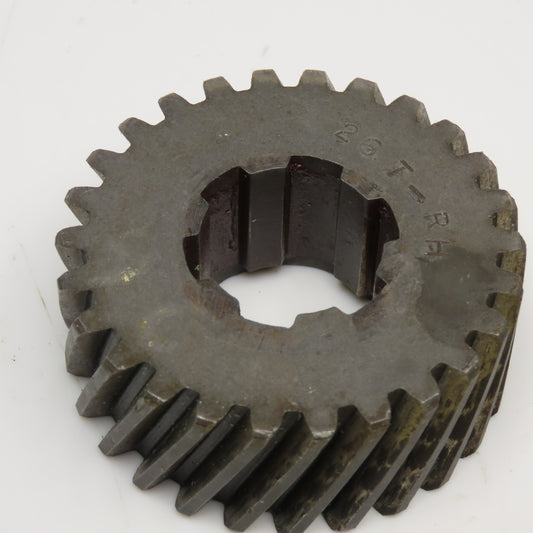 2.66" OD x 1-1/8" Right Hand Helical Gear 20°PA 1-1/4" Spline Shaft 26T