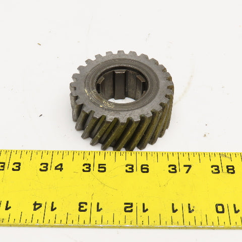 2.55" OD x 1-1/8" Right Hand Helical Gear 20°PA 1-1/4" Spline Shaft 24T