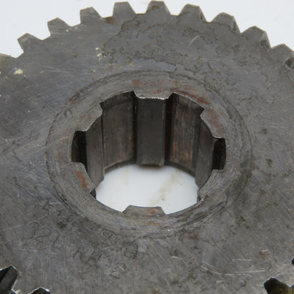 3.36" OD x 1-1/8" Right Hand Helical Gear 20°PA 1-1/4" Spline Shaft 32T Lot Of 2