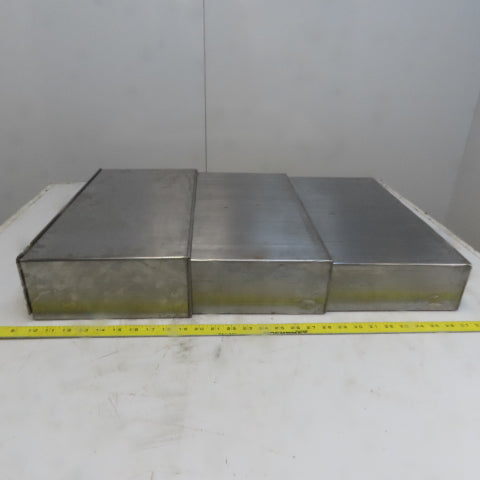 Kevekrow Telescopic Carbon Steel Machine Way Cover 10-1/2" To 30" 20-1/2" Wide
