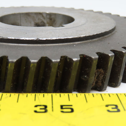 5.28" OD x .638" Right Hand Helical Drive Gear 20°PA 1.75" Keyed Bore 57T